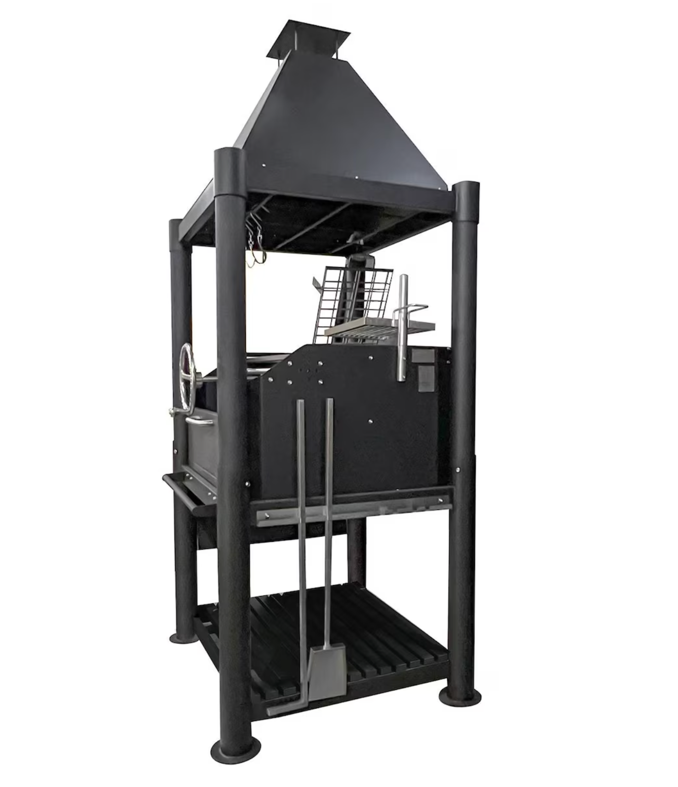 TAGWOOD THE BEAST ARGENTINE SANTA MARIA STYLE WOOD FIRE & CHARCOAL GAUCHO GRILL BLACK 1700 SQ IN