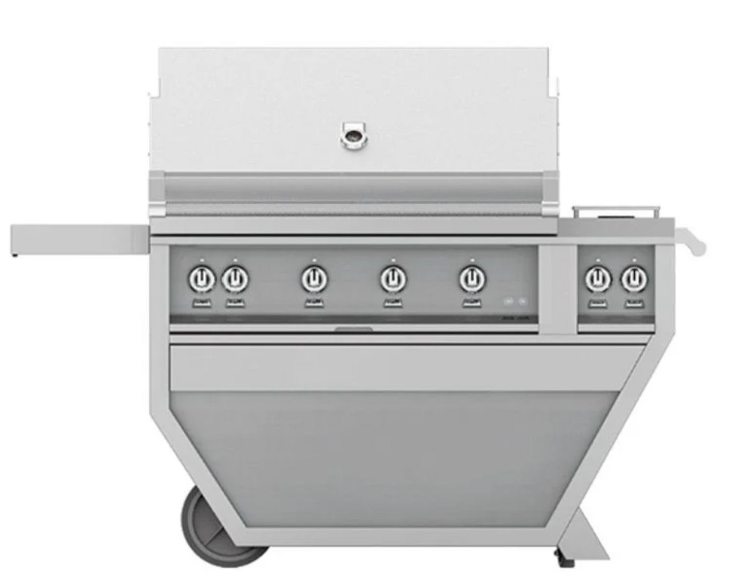 Hestan 42" Grill, (3) Trellis, (1) Sear, Rotisserie, Deluxe Cart LP