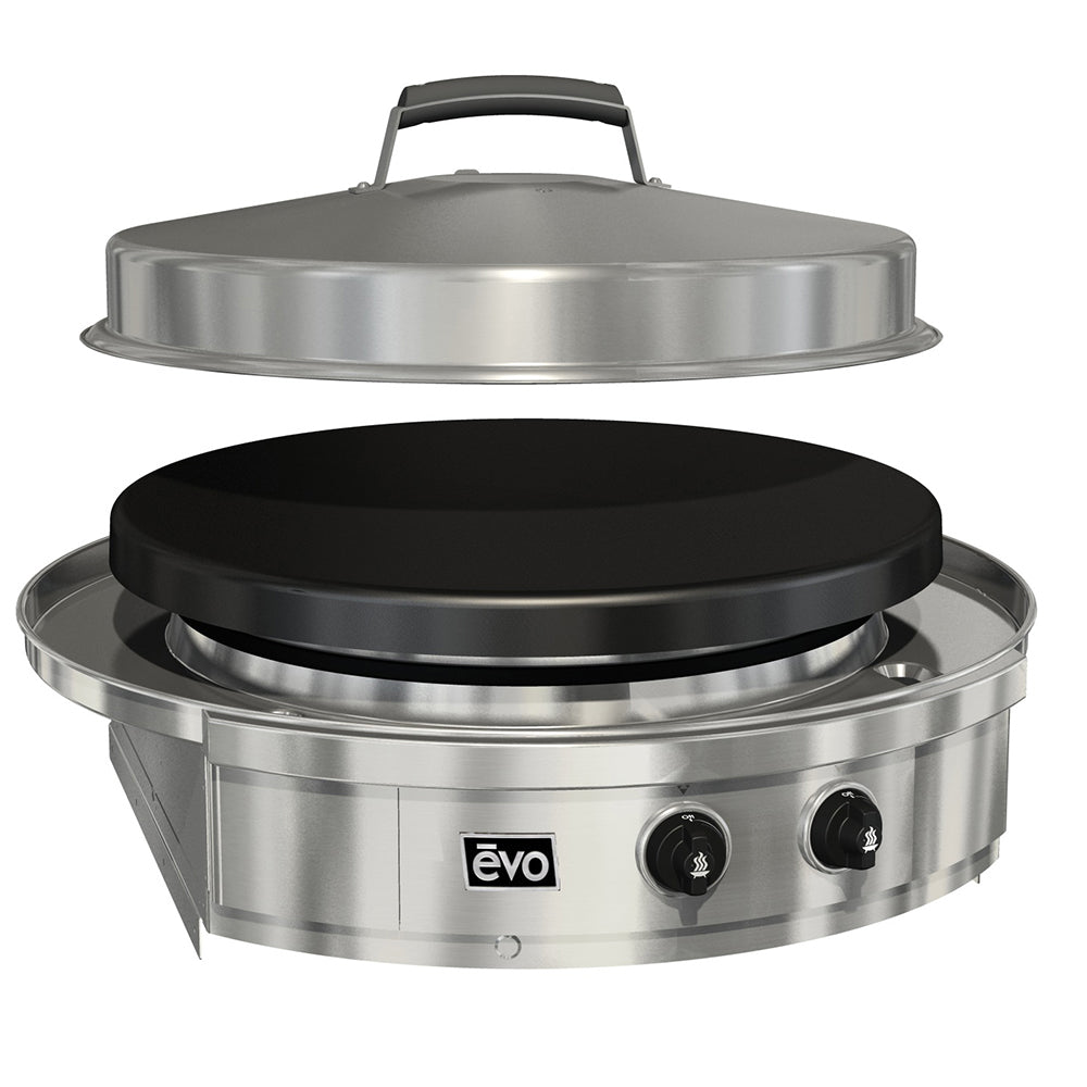 Evo Affinity 30G Drop-In with Seasoned Cooksurface NG Gas - Fully Assembled for Outdoor Use