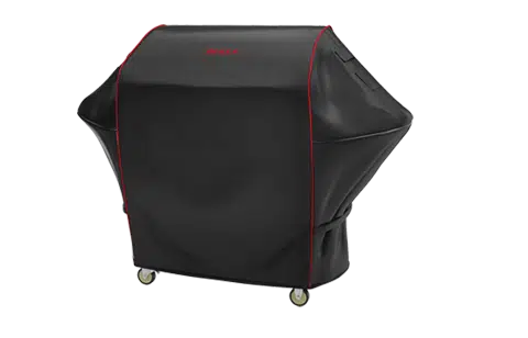 Bull Cover, Grill Cart 30" Bull Premium Cover/Black Red Piping & Stitched Logo, Box