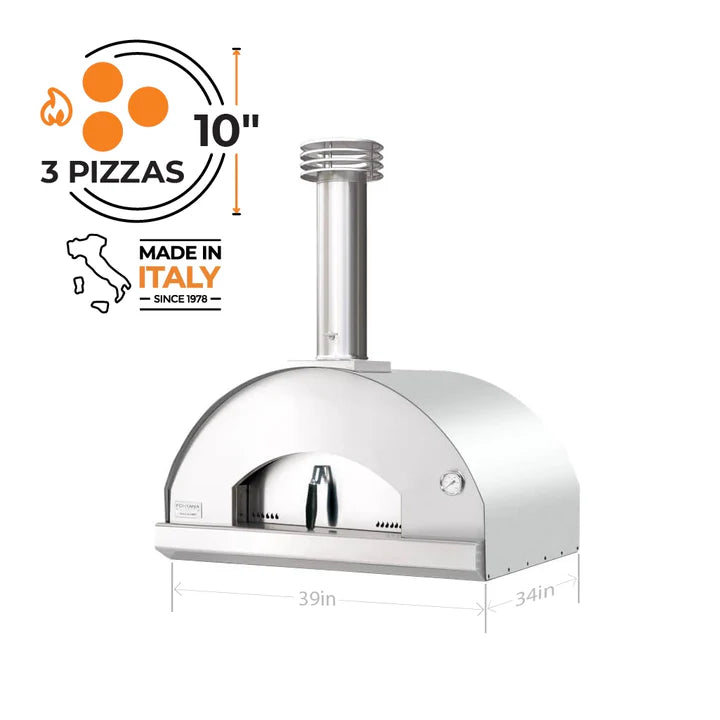 Fontana Mangiafuoco Wood-Fired stainless