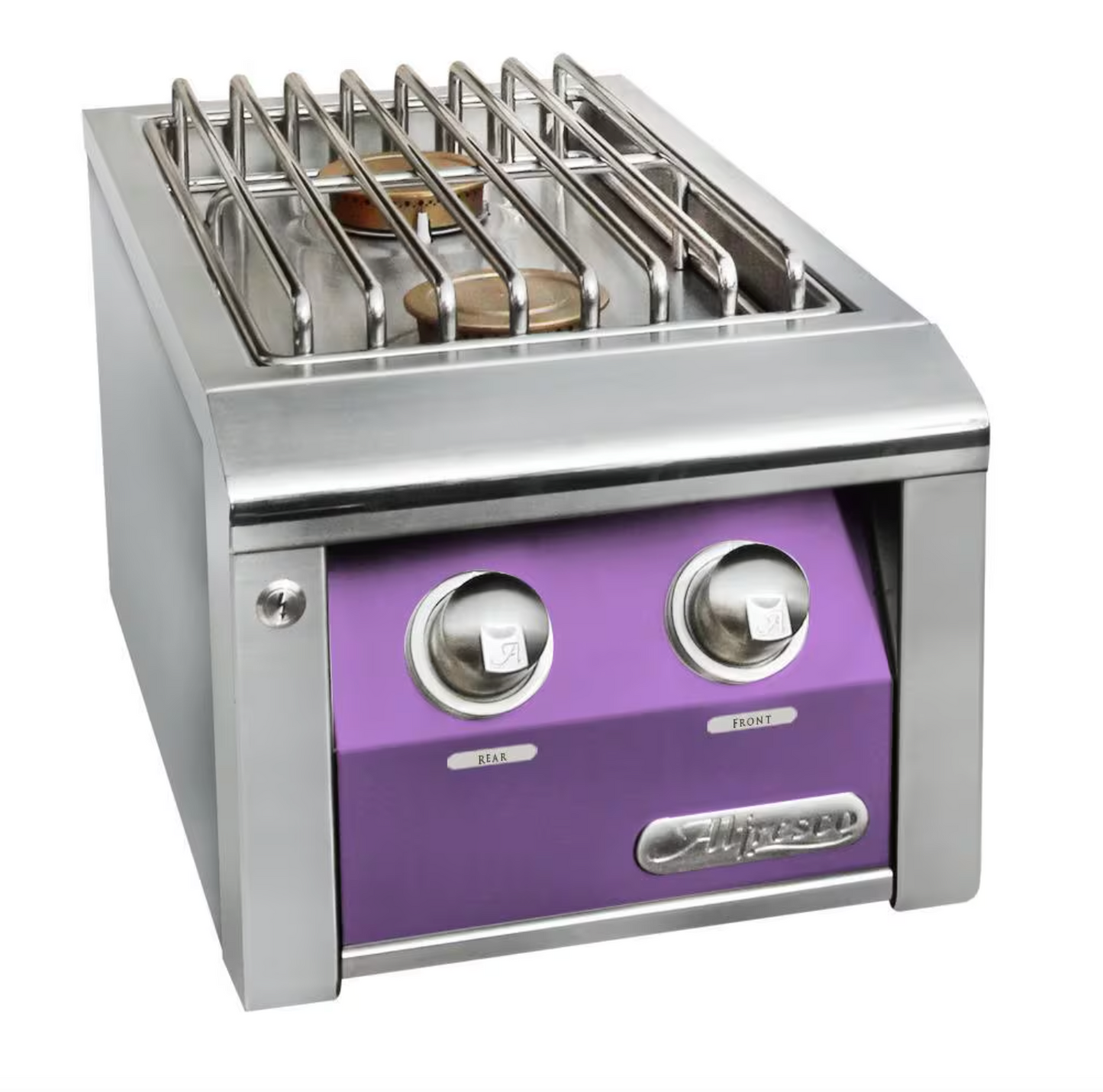 Alfresco 14" Built-In Dbl Side Burner - Blue Lilac-Gloss