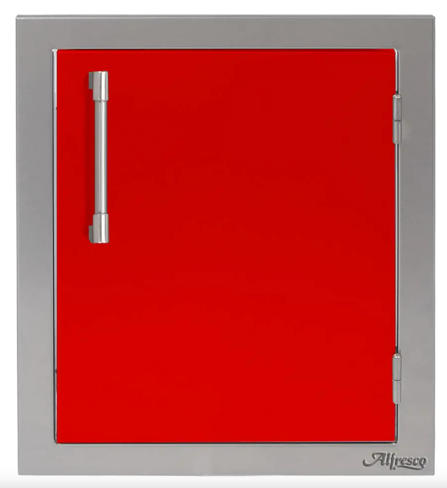 Alfresco 17" Single Access Left Door - Carmine Red-Gloss