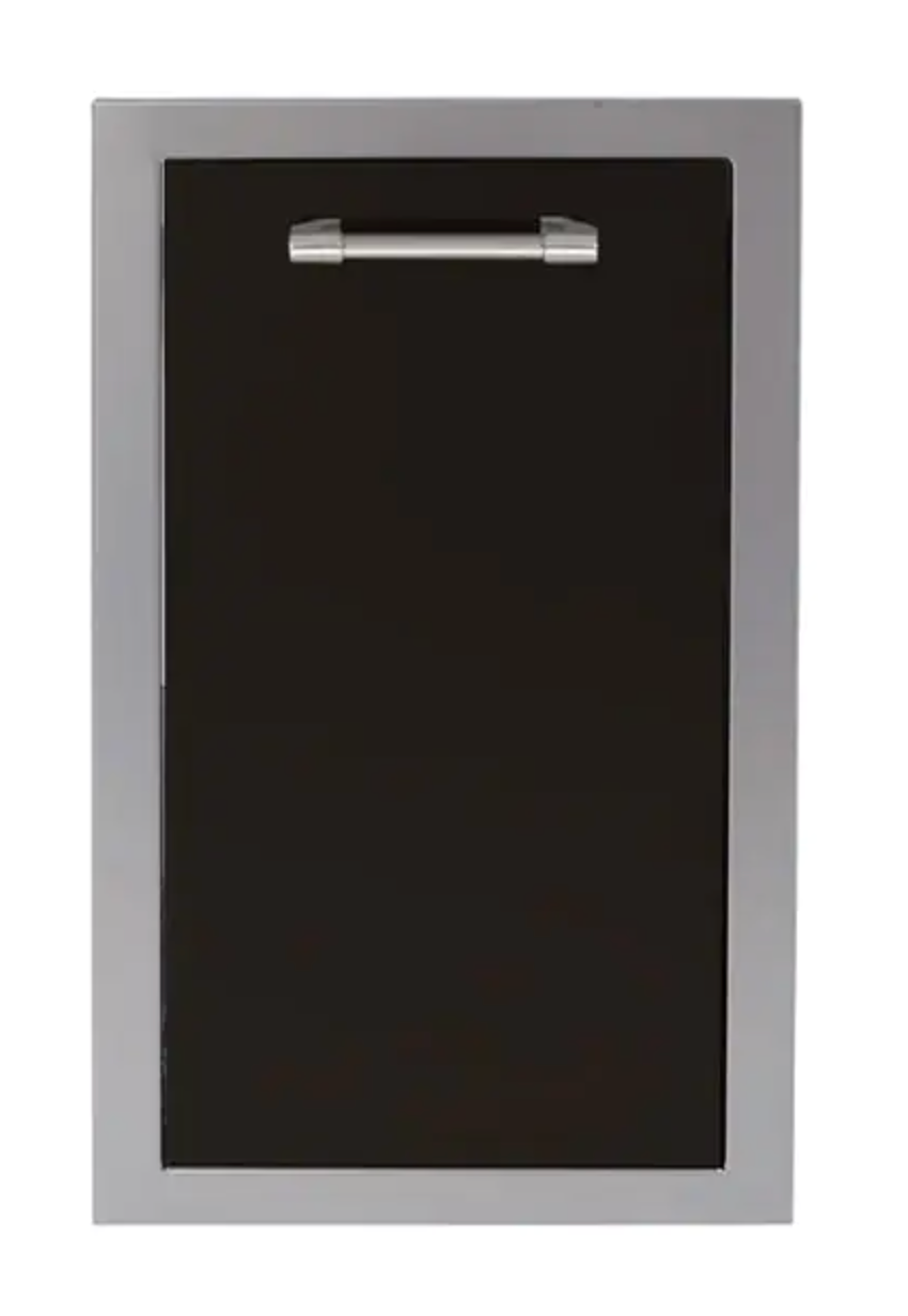 Alfresco 15" Trash Center Drawer - Jet Black-Gloss