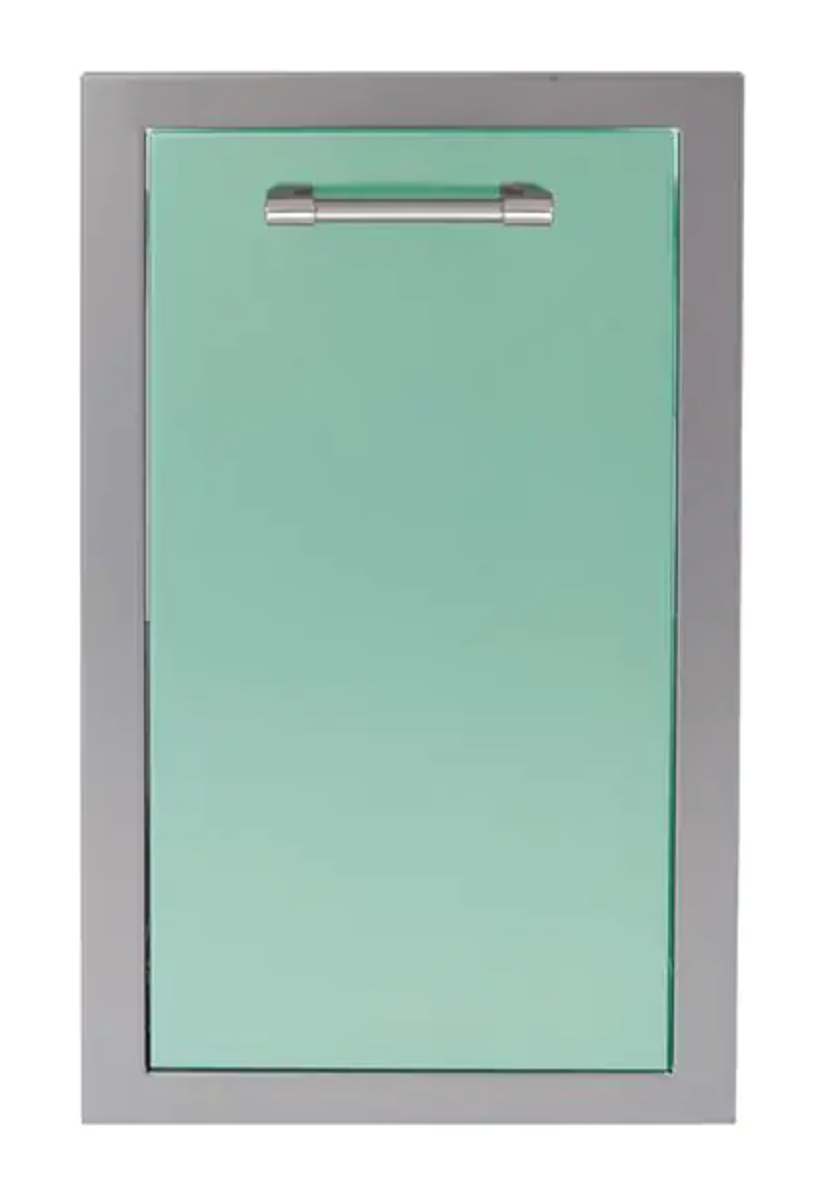 Alfresco 15" Trash Center Drawer - Light Green-Gloss