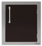 Alfresco 17" Single Access Left Door - Jet Black-Matte