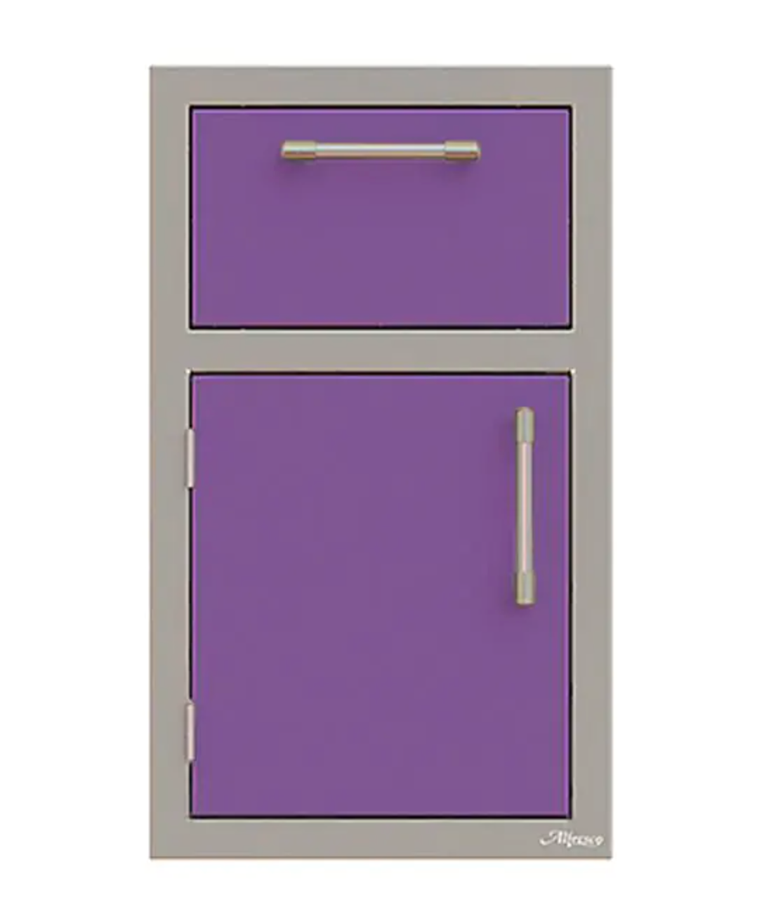 Alfresco 17" One Drawer w/ Door Open Left - Blue Lilac-Gloss