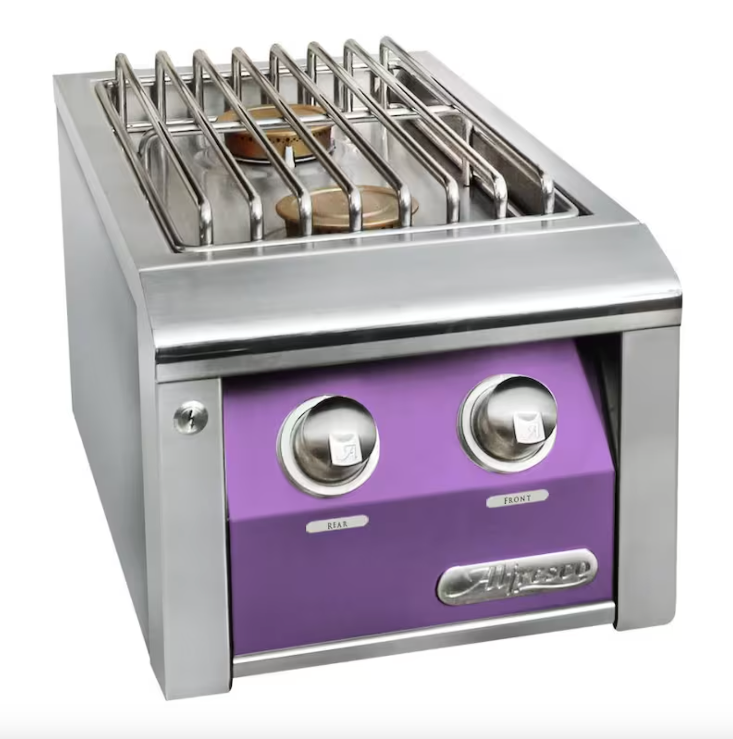 Alfresco 14" Dbl Side Burner For Cart - Blue Lilac-Gloss