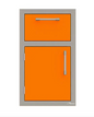 Alfresco 17" One Drawer w/ Door Open Left - Luminous Orange-Gloss