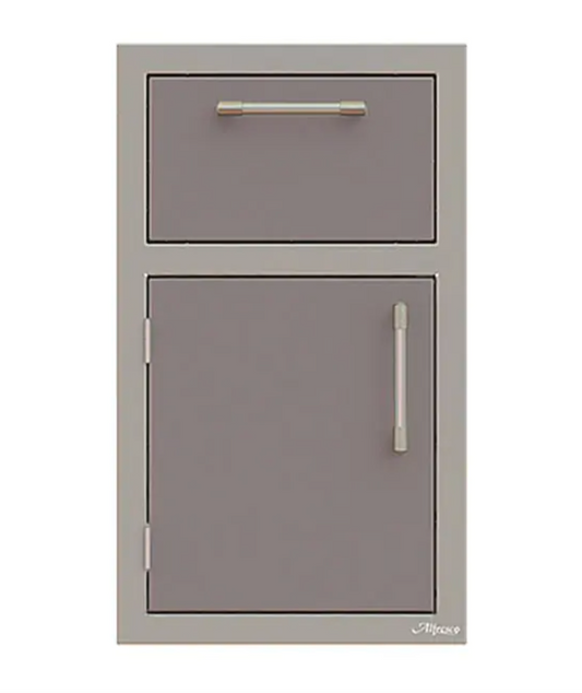 Alfresco 17" One Drawer w/ Door Open Left - Signal Grey-Gloss