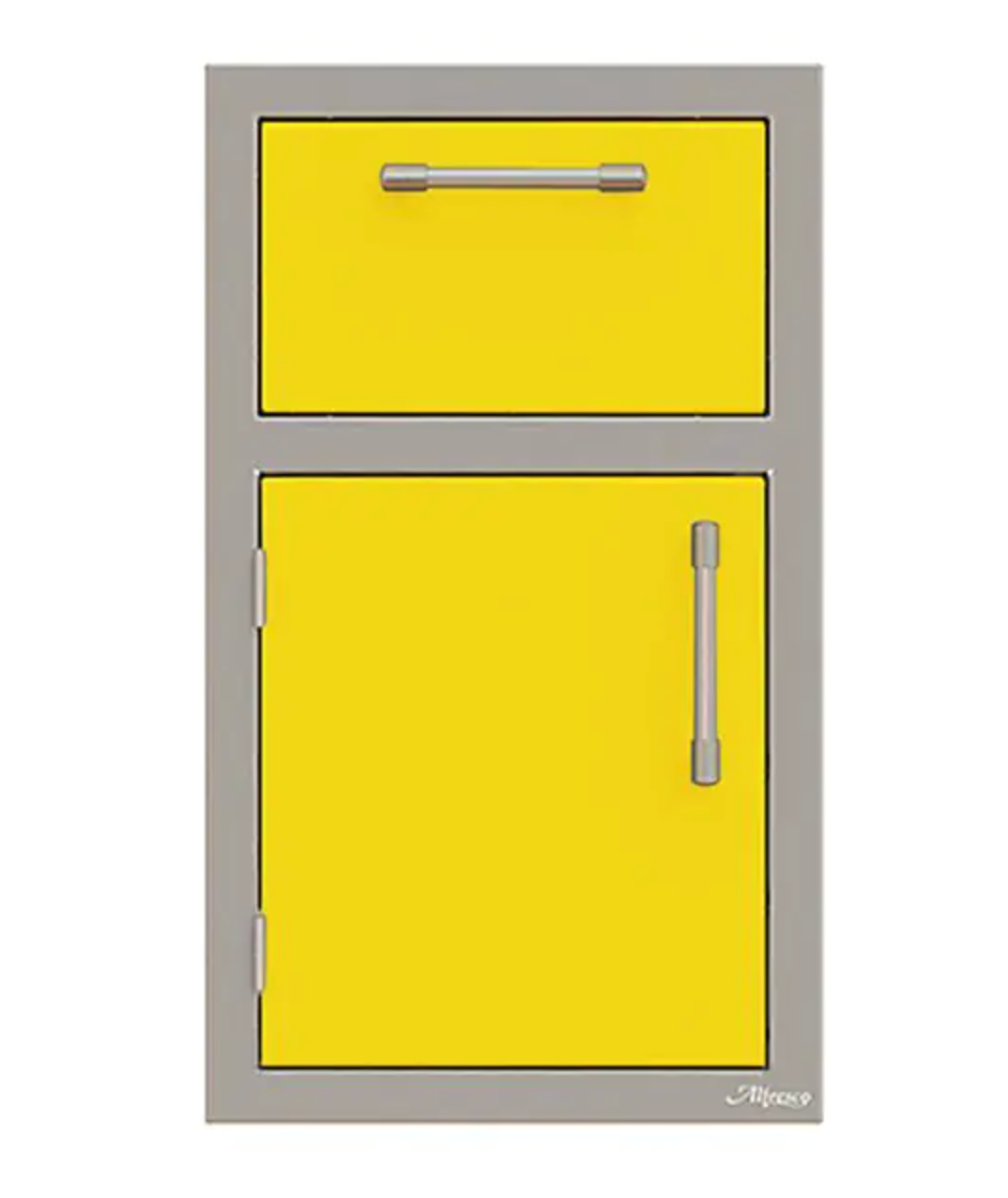 Alfresco 17" One Drawer w/ Door Open Left - Traffic Yellow-Gloss