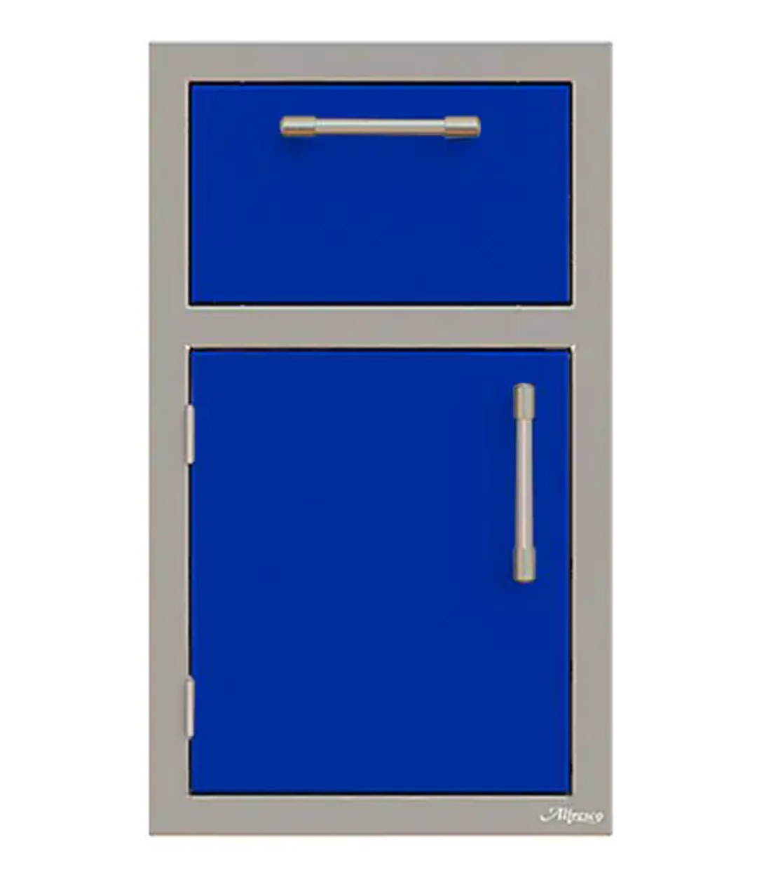 Alfresco 17" One Drawer w/ Door Open Left - Ultramarine Blue-Gloss