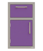 Alfresco 17" One Drawer w/ Door Open Right - Blue Lilac-Gloss