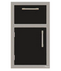 Alfresco 17" One Drawer w/ Door Open Right - Jet Black-Gloss