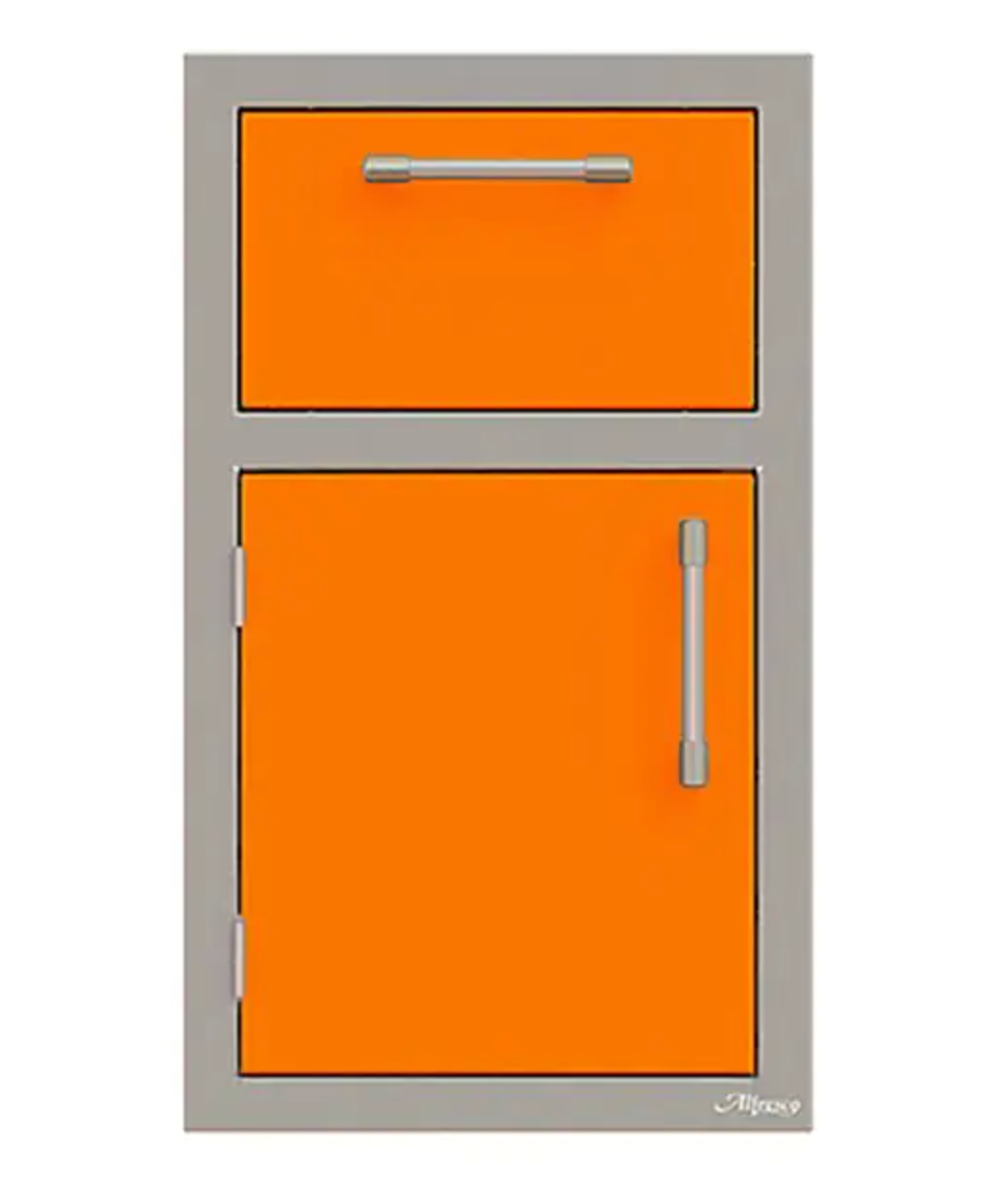 Alfresco 17" One Drawer w/ Door Open Right - Luminous Orange-Gloss