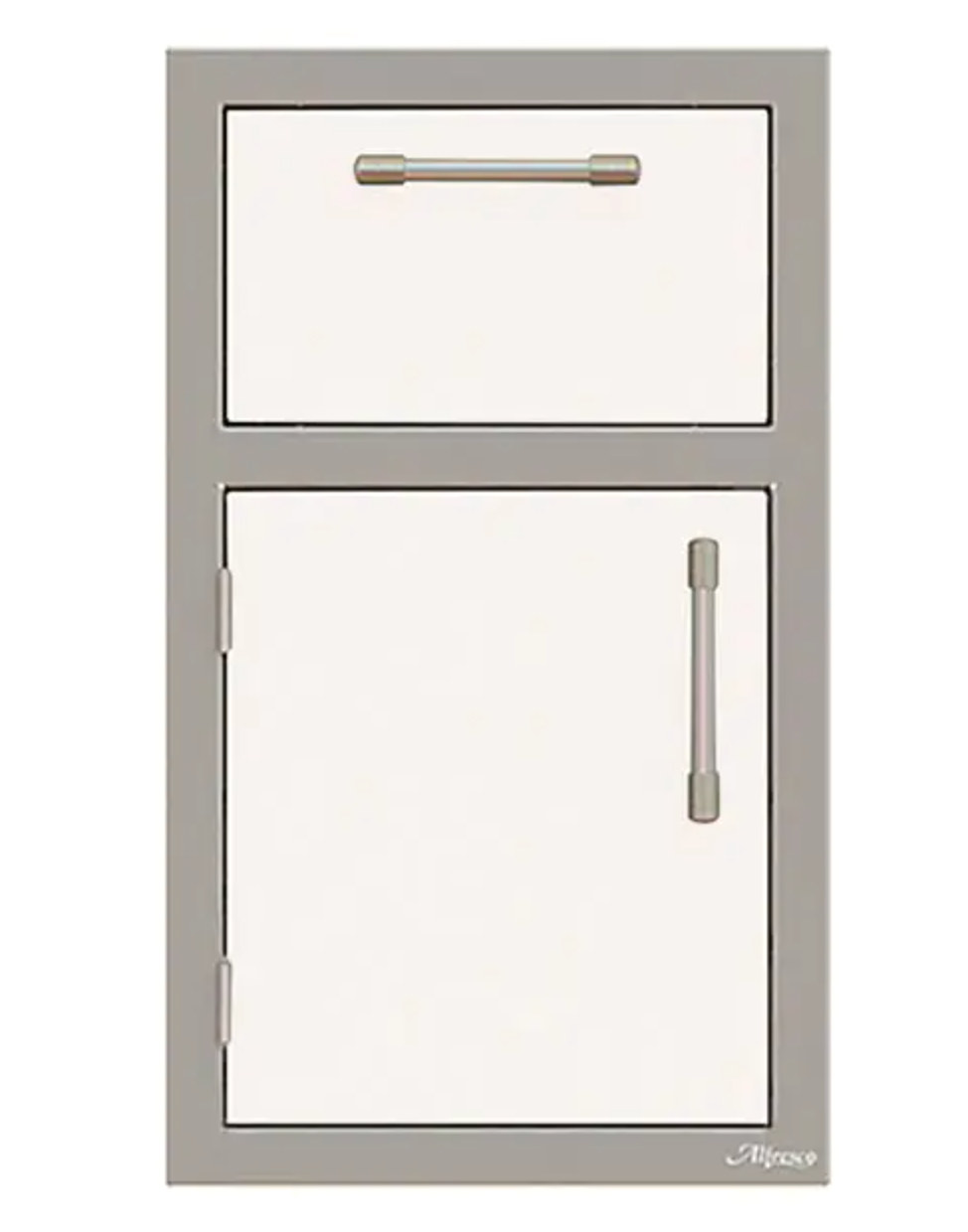 Alfresco 17" One Drawer w/ Door Open Right - Signal White-Matte