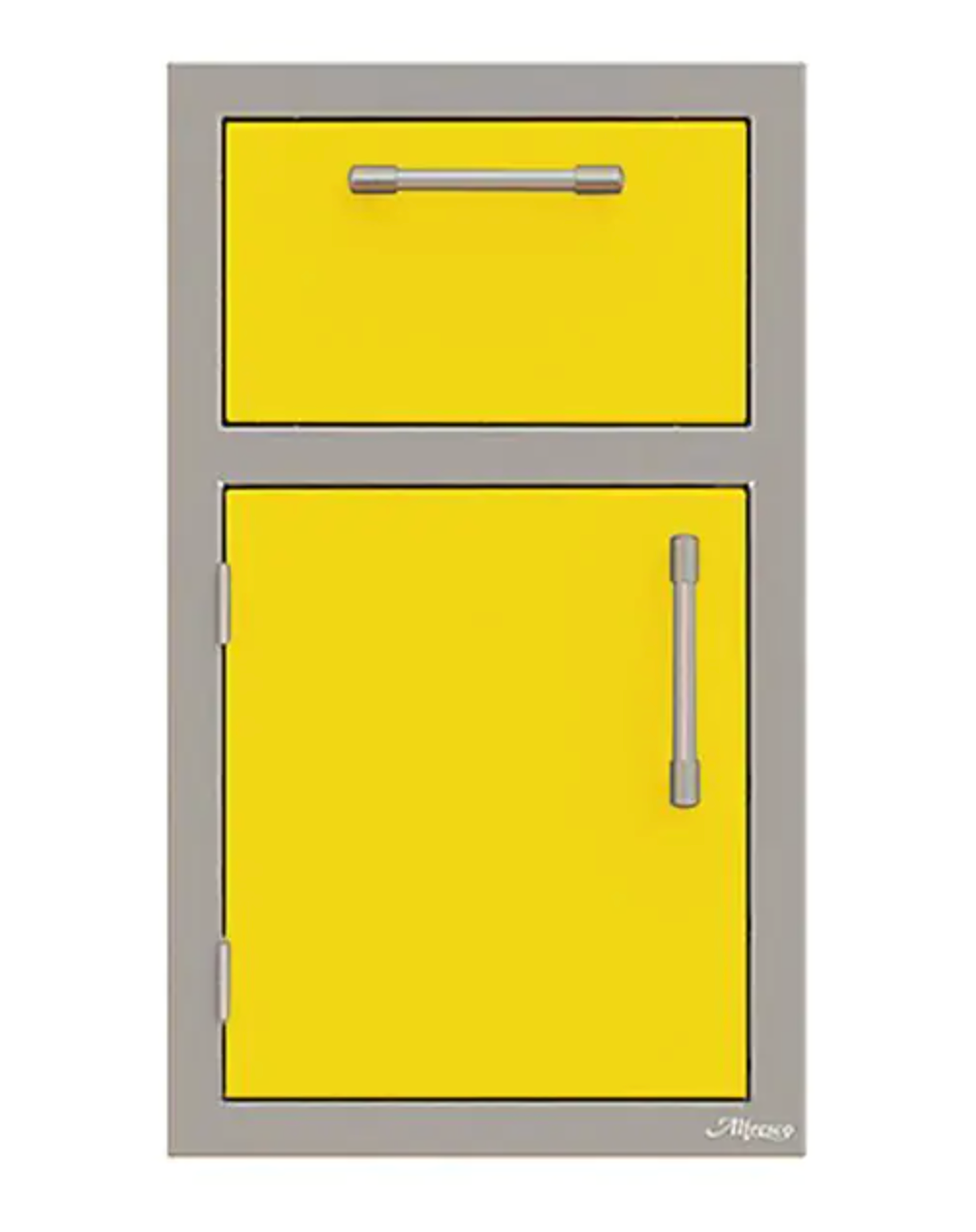 Alfresco 17" One Drawer w/ Door Open Right - Traffic Yellow-Gloss