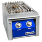 Alfresco 14" Dbl Side Burner For Cart - Ultramarine Blue-Gloss