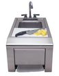 Alfresco 14-Inch Outdoor Rated Prep And Wash Sink With Towel Dispenser 