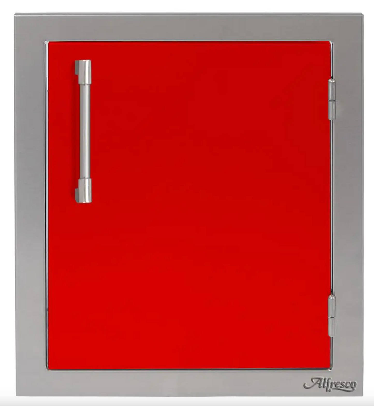 Alfresco 17" Single Access Right Door - Carmine Red-Gloss