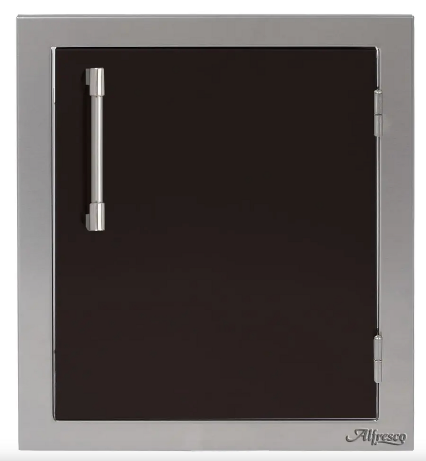 Alfresco 17" Single Access Right Door - Jet Black-Matte