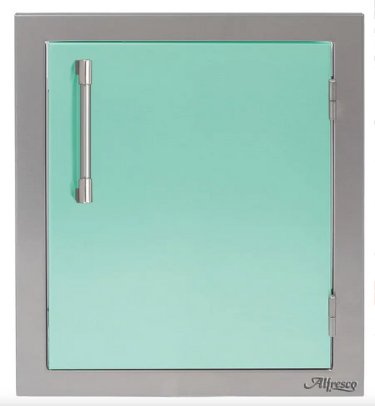 Alfresco 17" Single Access Right Door - Light Green-Gloss