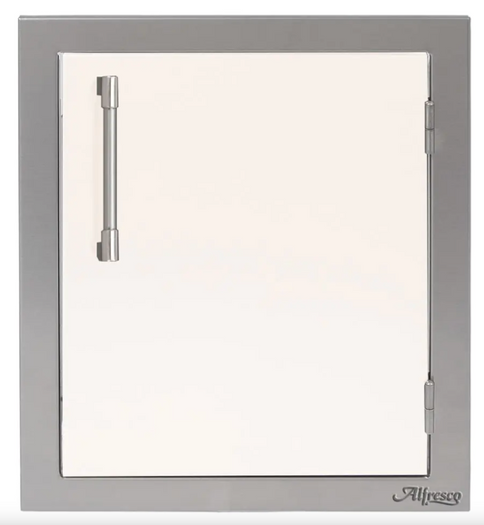 Alfresco 17" Single Access Right Door - Signal White-Gloss