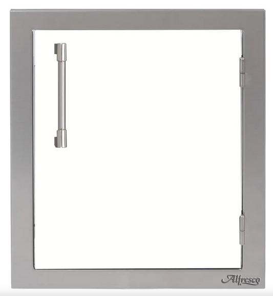 Alfresco 17" Single Access Right Door - Signal White-Matte