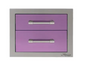 Alfresco 17" Two Tier Storage Drawers - Blue Lilac-Gloss