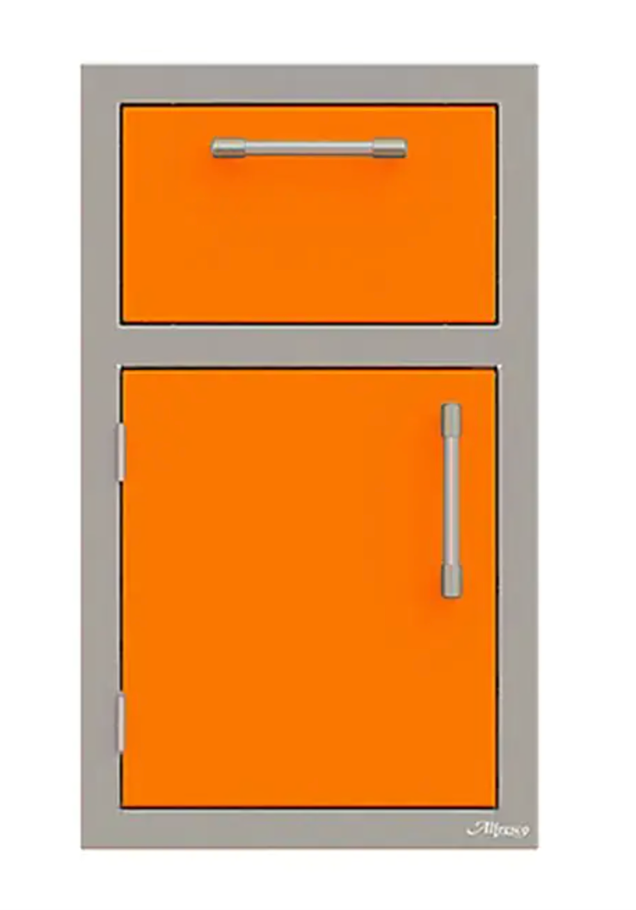 Alfresco 17" Towel Holder w/ Door Open Left - Luminous Orange-Gloss