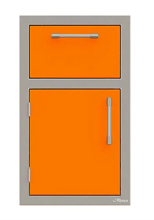 Alfresco 17" Towel Holder w/ Door Open Left - Luminous Orange-Gloss