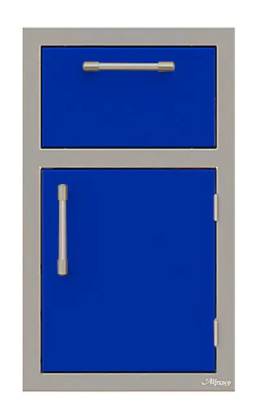 Alfresco 17" Towel Holder w/ Door Open Right - Ultramarine Blue-Gloss