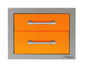 Alfresco 17" Two Tier Storage Drawers - Luminous Orange-Gloss