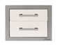 Alfresco 17" Two Tier Storage Drawers - Signal White-Gloss