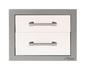 Alfresco 17" Two Tier Storage Drawers - Signal White-Matte