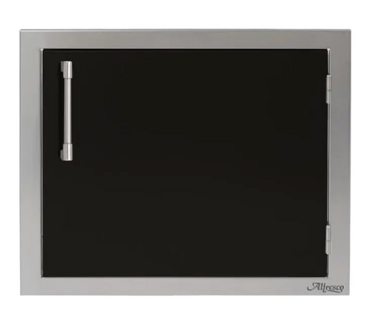 Alfresco 23" Single Access Right Door - Jet Black-Gloss