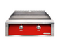 Alfresco 30" Dual Zone, Thematically Controlled Gas Griddle - Carmine Red-Gloss