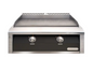 Alfresco 30" Dual Zone, Thematically Controlled Gas Griddle - Jet Black-Matte