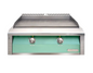 Alfresco 30" Dual Zone, Thematically Controlled Gas Griddle - Light Green-Gloss