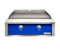 Alfresco 30" Dual Zone, Thematically Controlled Gas Griddle - Ultramarine Blue-Gloss