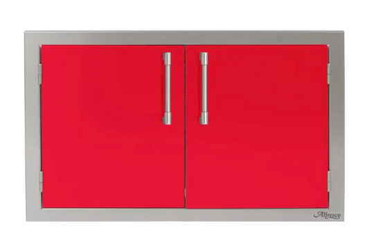 Alfresco 30" Double Access Door - Raspberry Red-Gloss