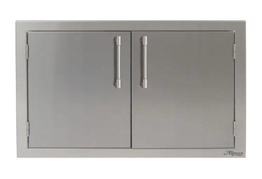 Alfresco 30" Double Access Door - Signal Grey-Gloss