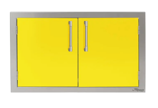 Alfresco 30" Double Access Door - Traffic Yellow-Gloss