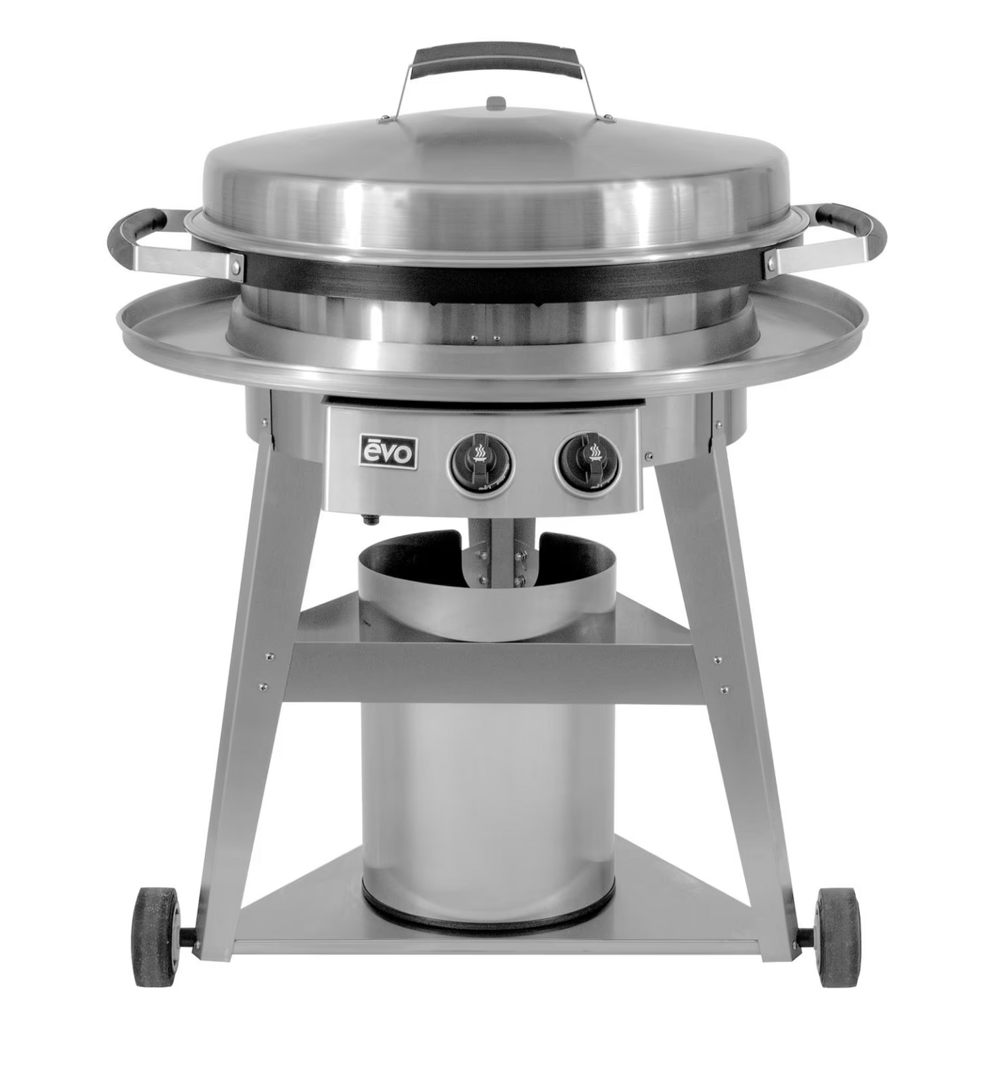 Evo Professional Wheeled Cart with Seasoned Cooksurface NG Gas - Fully Assembled