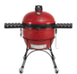 Kamado Joe BigJoe Red II w/ Cart, Side Shelves, Heat Deflector & Tools w/ BJ-CBH