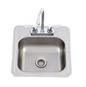 Lion Bar Sink w/ Faucet 15" x 15" 