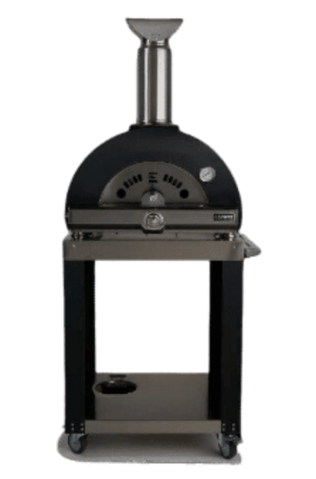 Coyote Cart for Hybrid Multi-Fuel Pizza Oven with Tool Holder