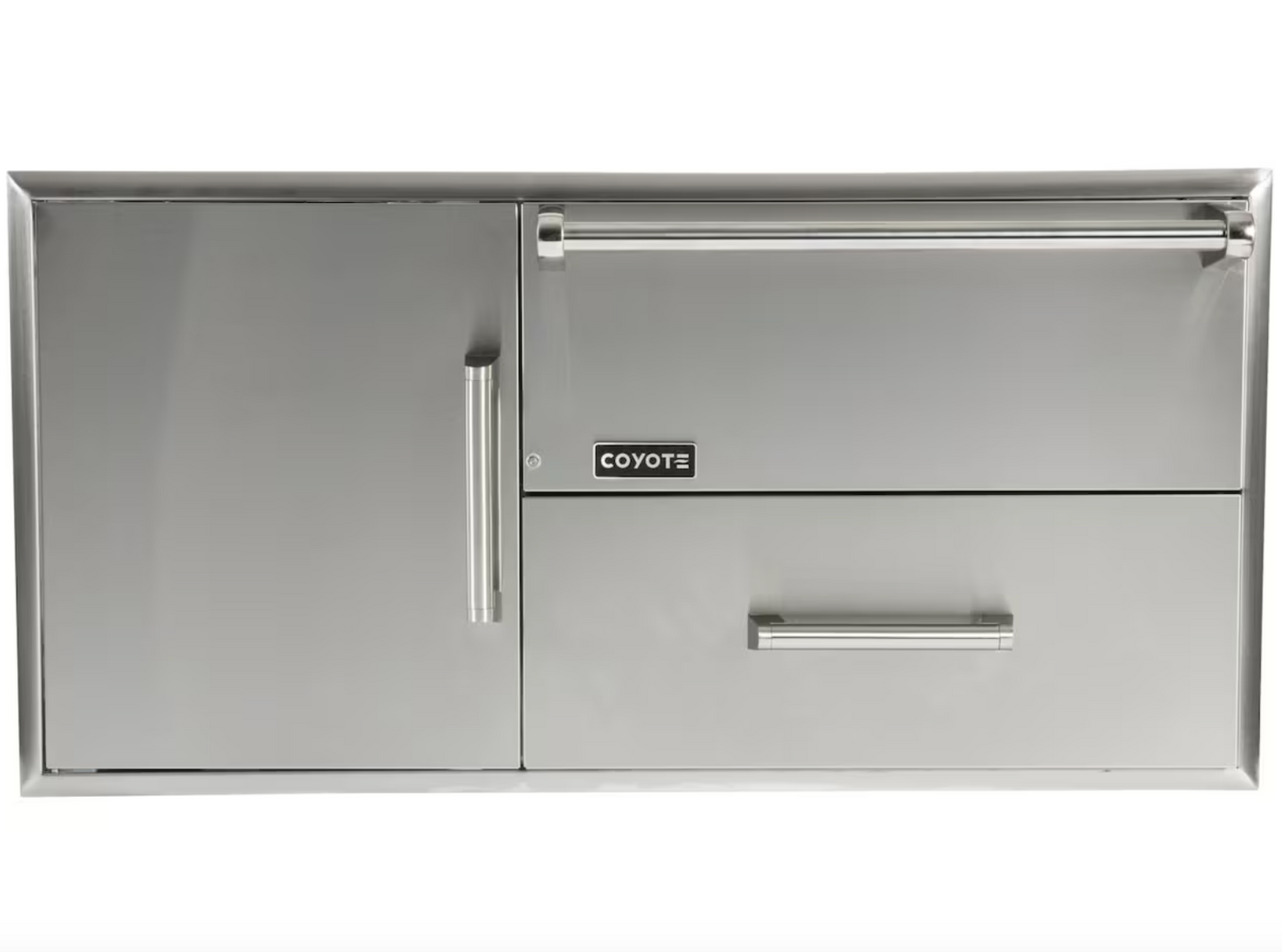 Coyote Combo Warming  Drawer plus Single Pullout Drawer