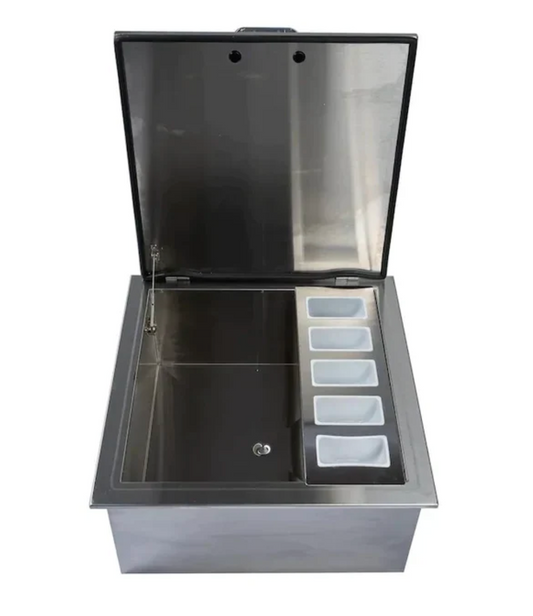 Big Sky 260 Series 18-Inch Drop-In Ice Bin Cooler With Condiment Tray