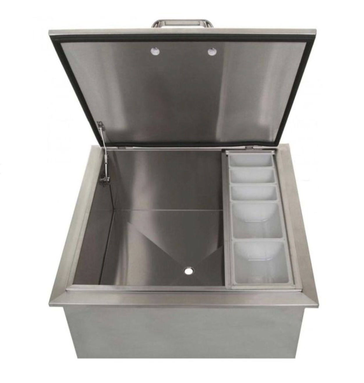 Big Sky 260 Series 25-Inch Drop-In Ice Bin Cooler With Condiment Tray